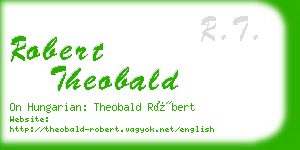 robert theobald business card